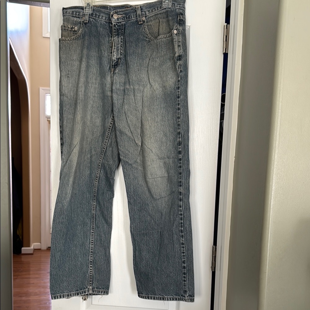 😊Men’s Blue Bootcut Jeans with Classic Denim Style
